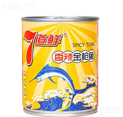 海和愛華7道鮮香辣金槍魚休閑食品即食罐頭
