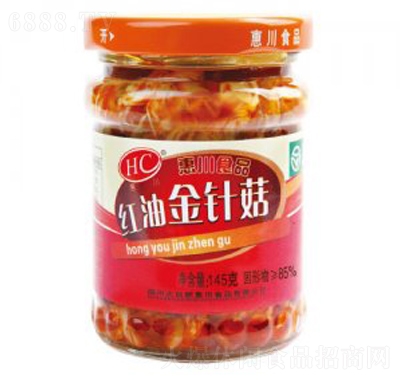 惠川紅油金針菇145克課間零食休閑食品