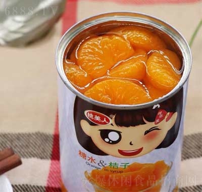 桃美人橘子罐頭425g休閑食品